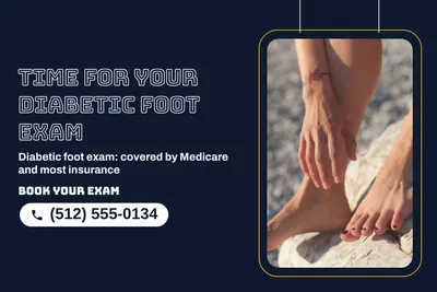 Neon night · Photo Frame: Time For Your Diabetic Foot Exam