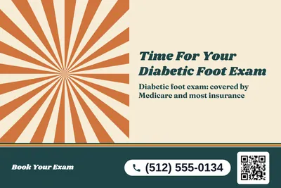 Retro 70s · Big Offer: Time For Your Diabetic Foot Exam