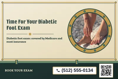 Steampunk · Photo Frame: Time For Your Diabetic Foot Exam