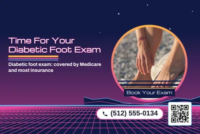 Synthwave · Photo Frame: Time For Your Diabetic Foot Exam
