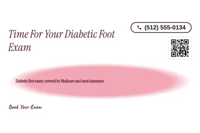 Soft watercolour · Offer Menu: Time For Your Diabetic Foot Exam