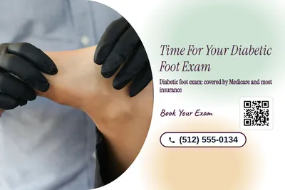 Soft watercolour · Photo Hero: Time For Your Diabetic Foot Exam
