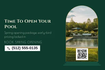 Art deco · Photo Frame: Time To Open Your Pool