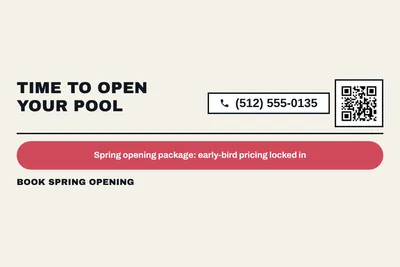 Bauhaus · Offer Menu: Time To Open Your Pool