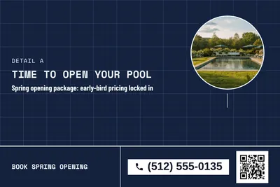 Blueprint · Photo Frame: Time To Open Your Pool