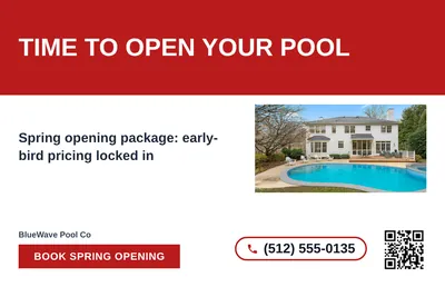 Bold Color Block · Horizontal Bands: Time To Open Your Pool