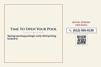 Classic · Checklist: Time To Open Your Pool