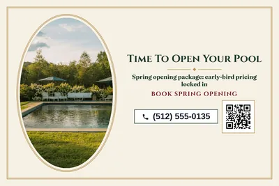 Classic · Photo Frame: Time To Open Your Pool