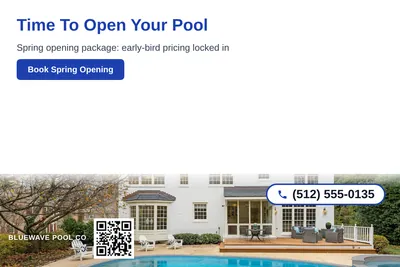 Clean Photo · Photo Bottom Strip: Time To Open Your Pool