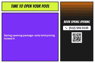 Comic pop · Offer Menu: Time To Open Your Pool
