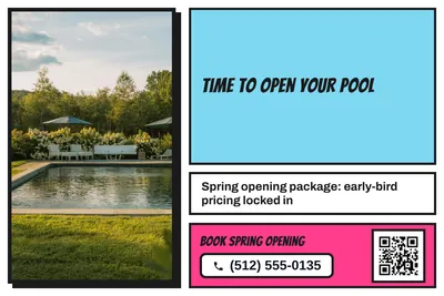 Comic pop · Photo Frame: Time To Open Your Pool