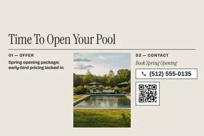 Contemporary · Photo Frame: Time To Open Your Pool