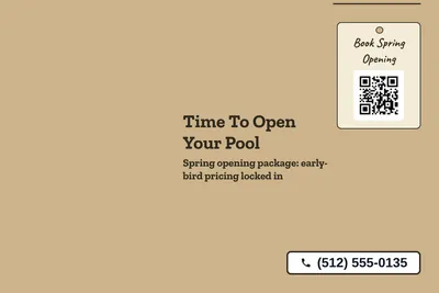 Kraft and stamp · Big Offer: Time To Open Your Pool