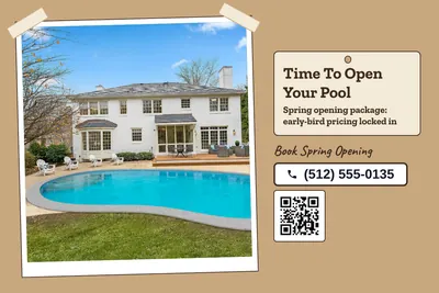 Kraft and stamp · Photo Hero: Time To Open Your Pool