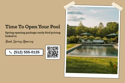 Kraft and stamp · Split: Time To Open Your Pool