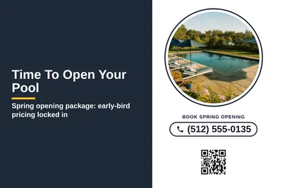 Local Offer · Split Panel: Time To Open Your Pool
