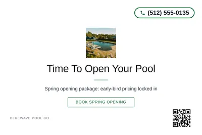 Minimal White · Centered Elegant: Time To Open Your Pool