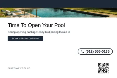 Minimal White · Top Bar: Time To Open Your Pool