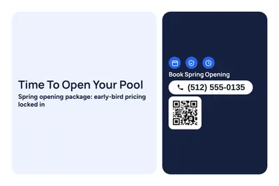 Modern · Checklist: Time To Open Your Pool