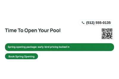 Modern · Offer Menu: Time To Open Your Pool