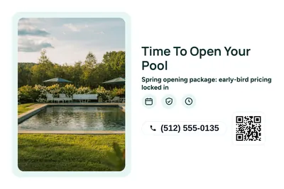 Modern · Photo Frame: Time To Open Your Pool