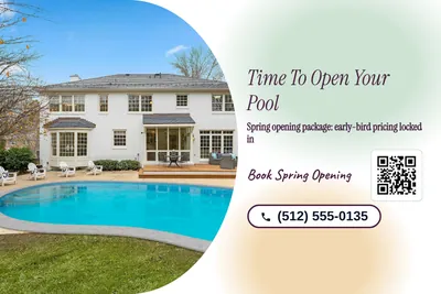 Soft watercolour · Photo Hero: Time To Open Your Pool