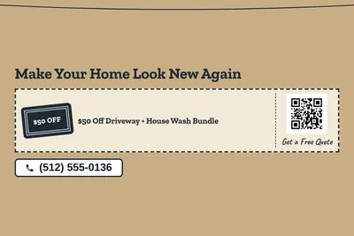Kraft and stamp · Coupon: Make Your Home Look New Again