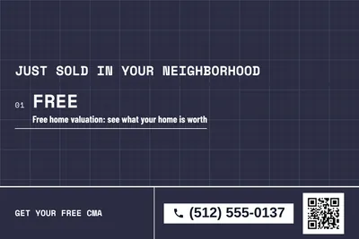 Blueprint · Offer Menu: Just Sold in Your Neighborhood