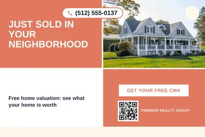 Bold Color Block · Checkerboard: Just Sold in Your Neighborhood