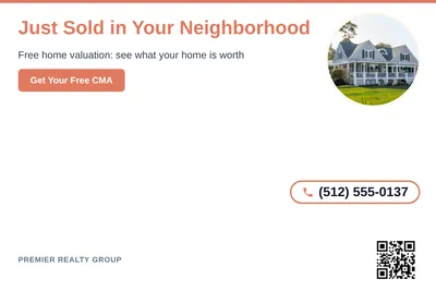 Clean Photo · Circle Photo Accent: Just Sold in Your Neighborhood