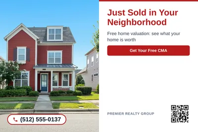 Clean Photo · Photo Left, Text Right: Just Sold in Your Neighborhood