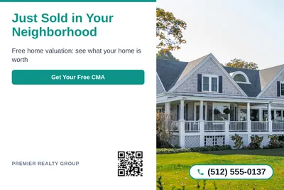 Clean Photo · Text Left, Photo Right: Just Sold in Your Neighborhood