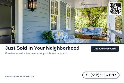 Clean Photo · Photo Top, Text Bottom: Just Sold in Your Neighborhood