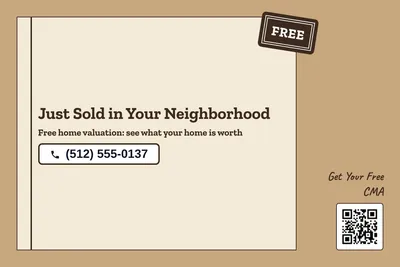 Kraft and stamp · Checklist: Just Sold in Your Neighborhood