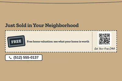 Kraft and stamp · Coupon: Just Sold in Your Neighborhood