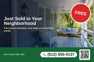 Local Offer · Photo Overlay: Just Sold in Your Neighborhood