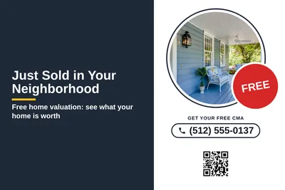 Local Offer · Split Panel: Just Sold in Your Neighborhood