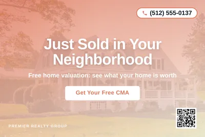 Modern Gradient · Centered Stack: Just Sold in Your Neighborhood