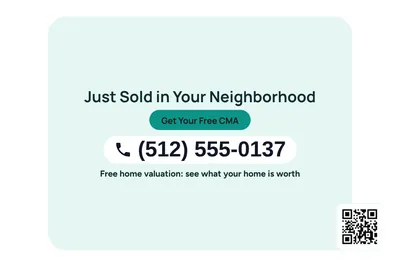 Modern · Phone Billboard: Just Sold in Your Neighborhood
