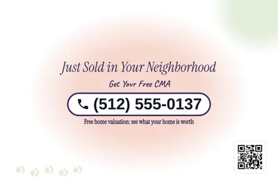 Soft watercolour · Phone Billboard: Just Sold in Your Neighborhood