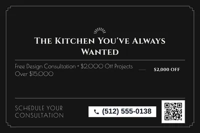 Art deco · Offer Menu: The Kitchen You've Always Wanted