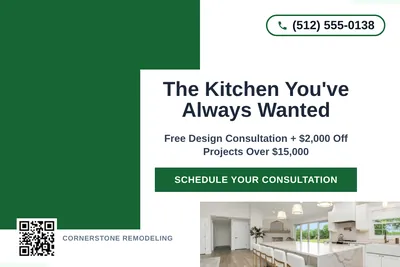 Bold Color Block · Corner Accent: The Kitchen You've Always Wanted