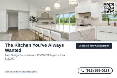Clean Photo · Photo Top, Text Bottom: The Kitchen You've Always Wanted