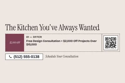Contemporary · Coupon: The Kitchen You've Always Wanted