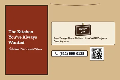 Kraft and stamp · Offer Menu: The Kitchen You've Always Wanted