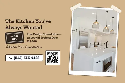 Kraft and stamp · Photo Frame: The Kitchen You've Always Wanted