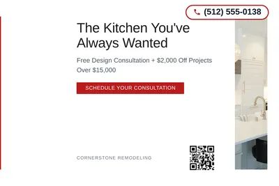 Minimal White · Left-Aligned Editorial: The Kitchen You've Always Wanted