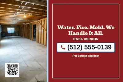 Vintage Americana · Phone Billboard: Water. Fire. Mold. We Handle It All.