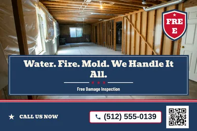 Vintage Americana · Photo Hero: Water. Fire. Mold. We Handle It All.