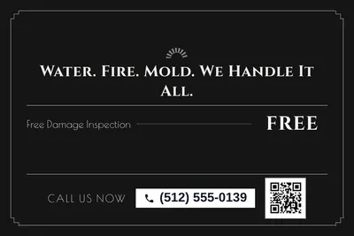 Art deco · Offer Menu: Water. Fire. Mold. We Handle It All.